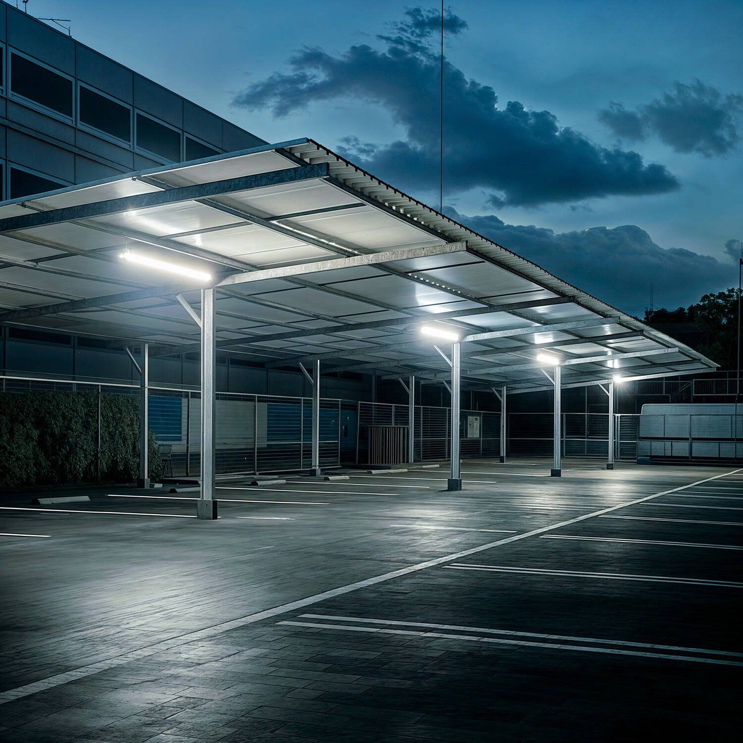 Réglette Étanche Slim 150cm IP65 pour Tubes LED T8, Installation en Saillie