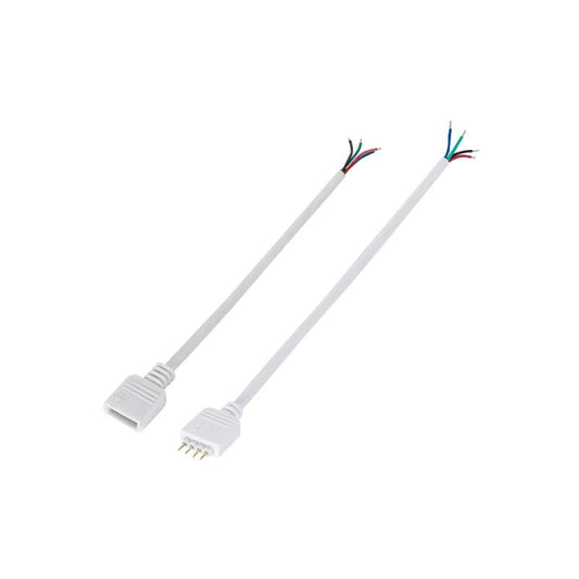 Connecteurs Mâle/Femelle pour Ruban LED RGB 12/24V, IP20, Usage Intérieur