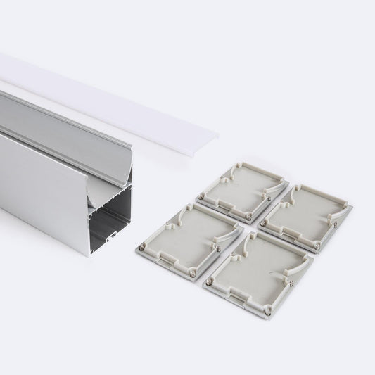 Profilé Aluminium 2m pour Ruban LED, Suspension, Usage Intérieur