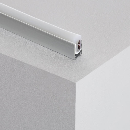 Profilé Aluminium 1m pour Ruban LED 11W/m 220V IP67 Semi-circulaire Extérieur/Intérieur
