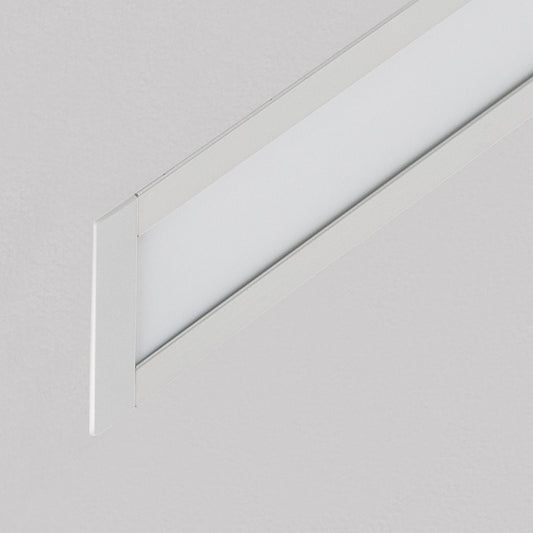 Profilé Aluminium Encastrable 1m pour Rubans LED 10mm, Installation Intérieure