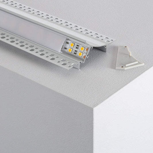 Profilé Aluminium Encastrable pour Ruban LED 20mm - Usage Intérieur