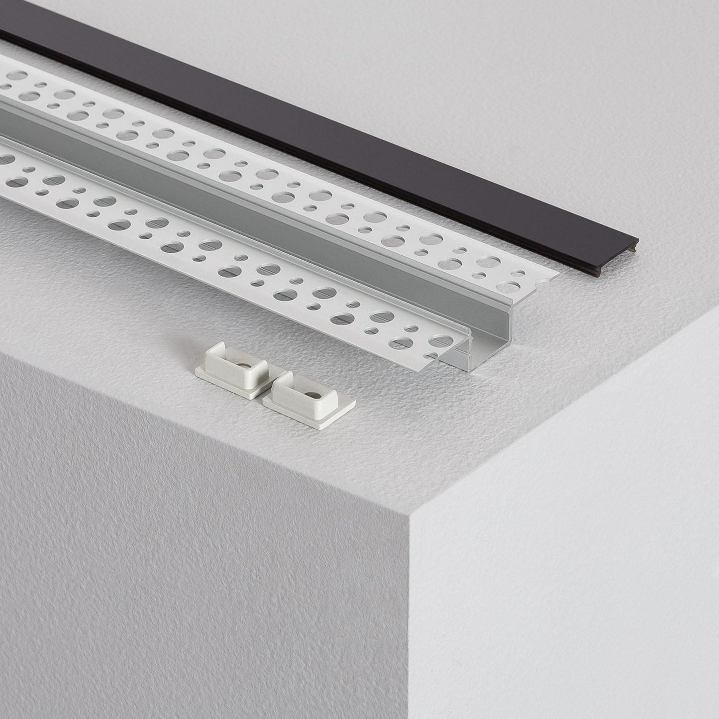Profilé Aluminium 2m pour Ruban LED, Installation Encastrée, Intérieur