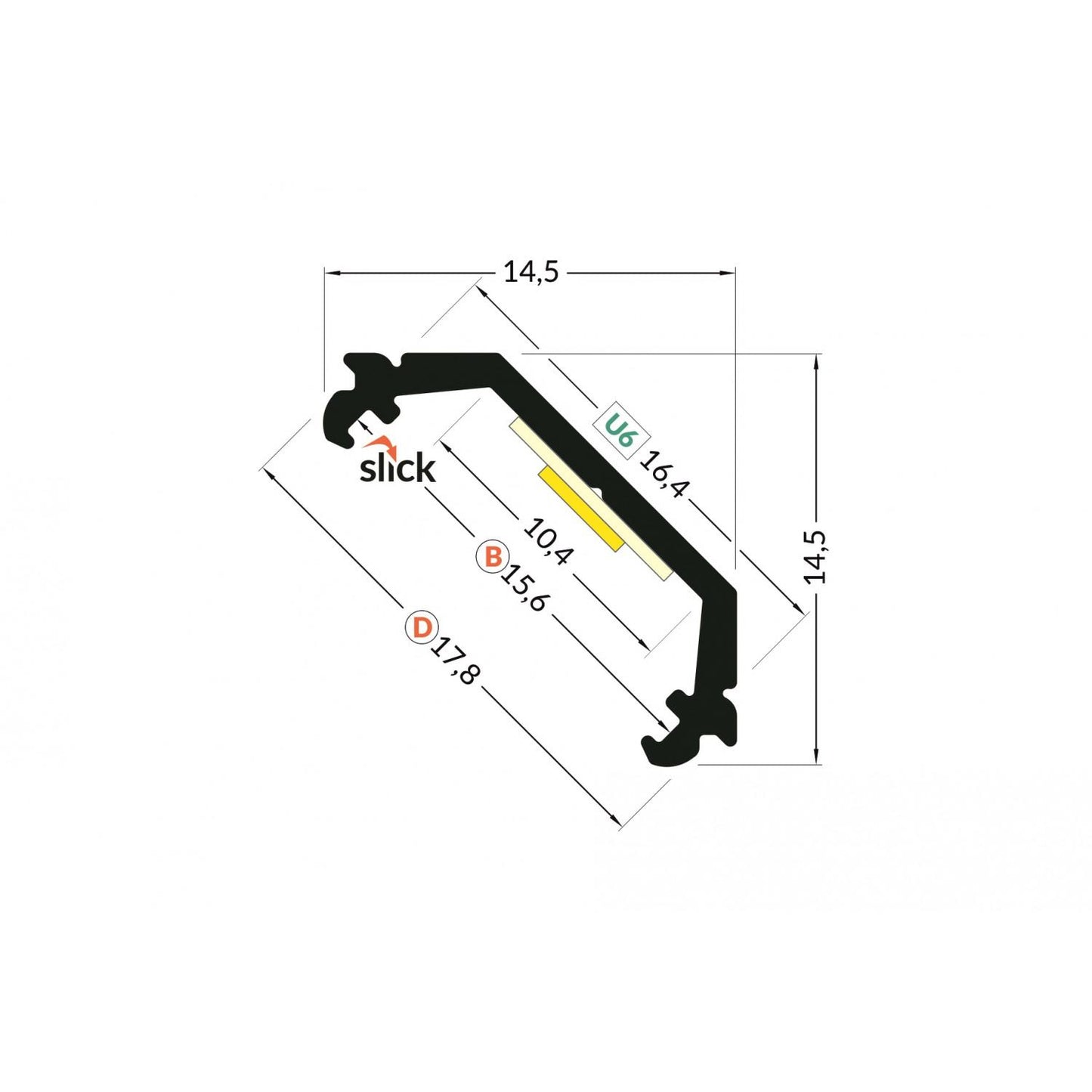 Profilé Aluminium Angle 1m, Capot Rond, pour Rubans LED 10mm, Installation En Saillie