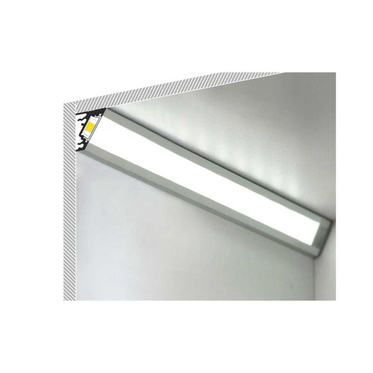 Profilé Aluminium 1m Angle Variable pour Rubans LED jusqu'à 10mm