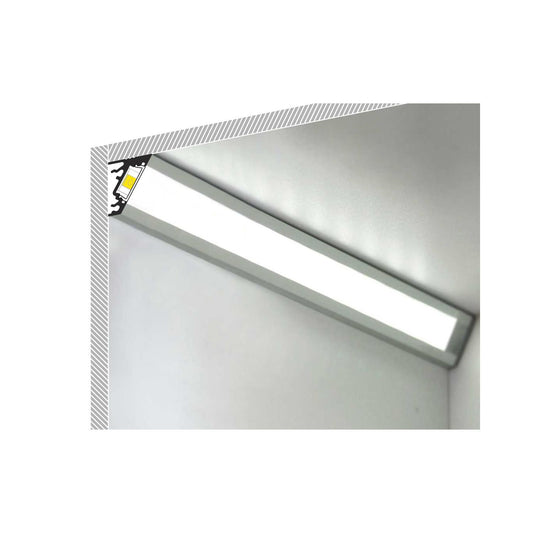 Profilé Aluminium 1m Angle Variable pour Rubans LED jusqu'à 10mm