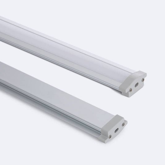Profilé Aluminium Encastrable 2m pour Rubans LED jusqu'à 8mm, Usage Intérieur et Extérieur