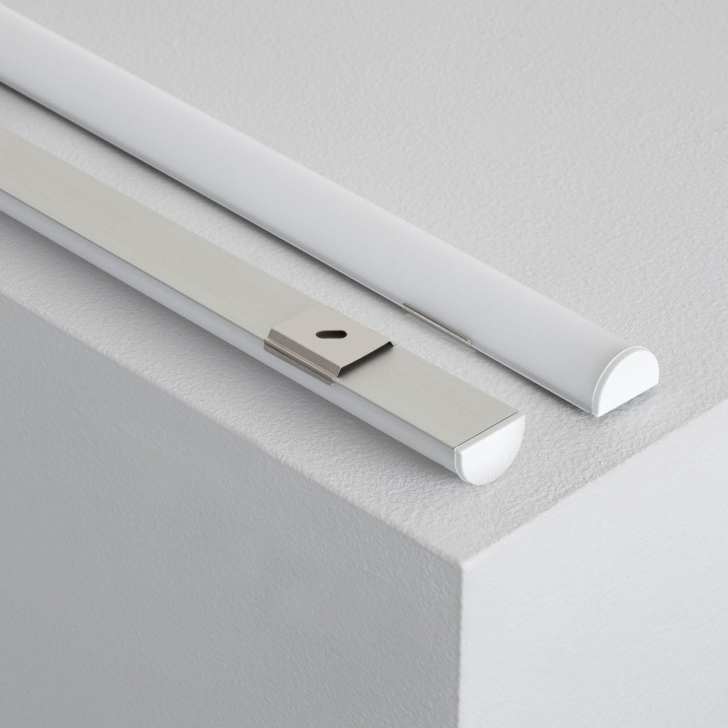 Profilé Aluminium Flexible 1m pour Rubans LED 12mm, Installation en Saillie