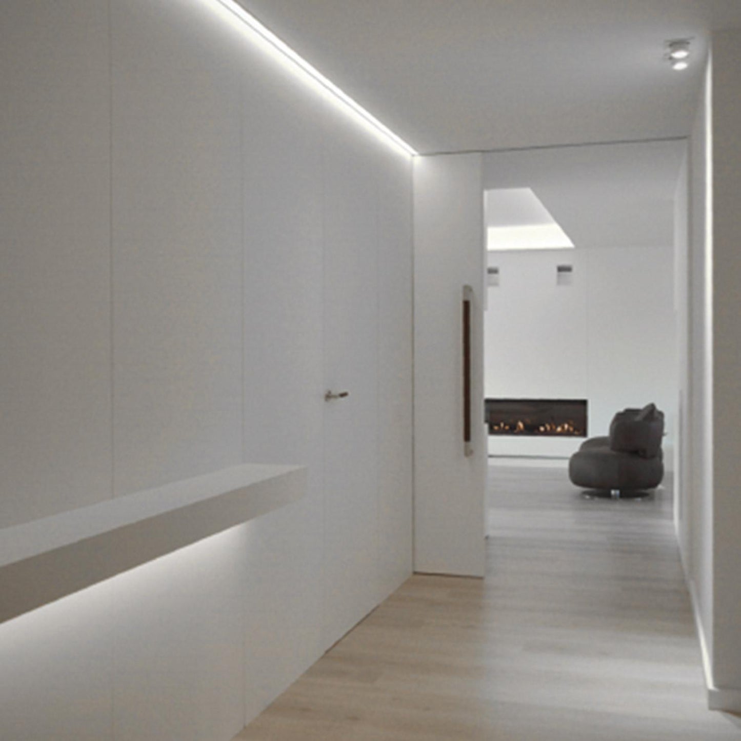 Profilé Aluminium Flexible 1m pour Rubans LED 12mm, Installation en Saillie