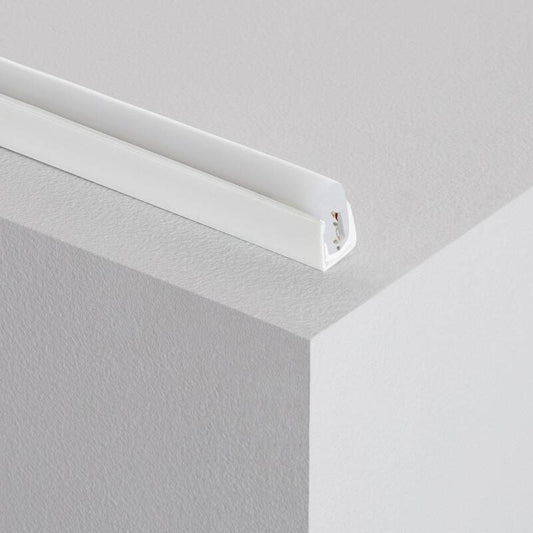 Profilé PVC 1m pour Néon LED Flexible 11W, 220V, 60 LED/m, IP67, Semi-circulaire