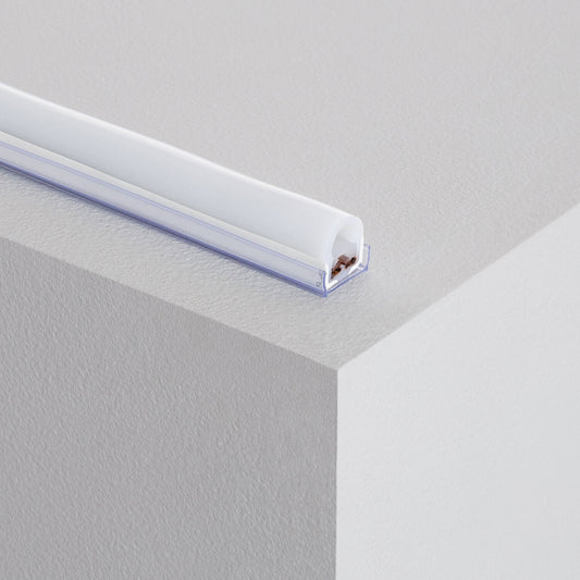 Profilé PVC 1m pour Gaine Néon LED, 7.5W/m, 220V, Semi-circulaire, Usage Intérieur et Extérieur