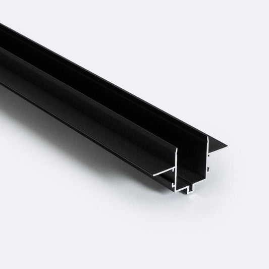 Profilé Encastré Rail Magnétique SuperSlim 25mm 48V 1m Noir