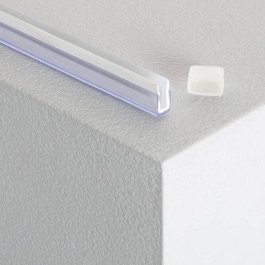 Profilé Polycarbonate pour Ruban Néon LED 24V, Installation en Saillie