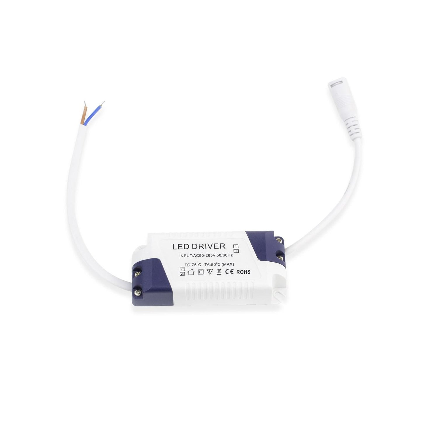 Dalle LED Ronde 12W Noire, IP20, Ø155 mm, Installation Encastrée