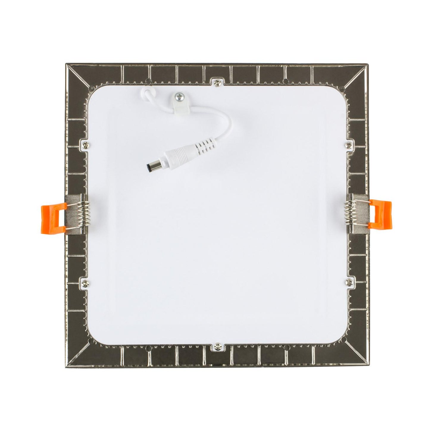 Dalle LED Carrée 12W IP20 Encastrée 152x152mm, Aluminium Argenté