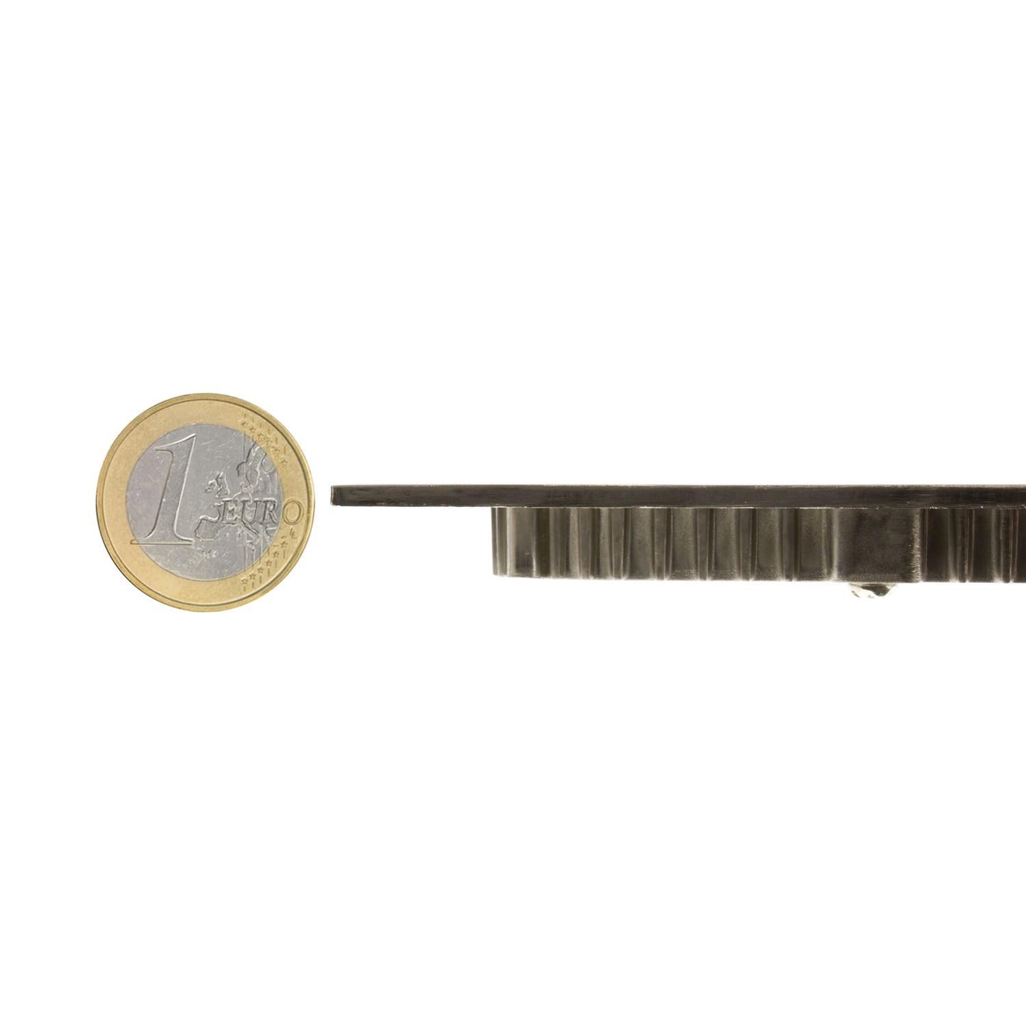 Dalle LED Ronde 15W Extra-Plate Argentée IP20