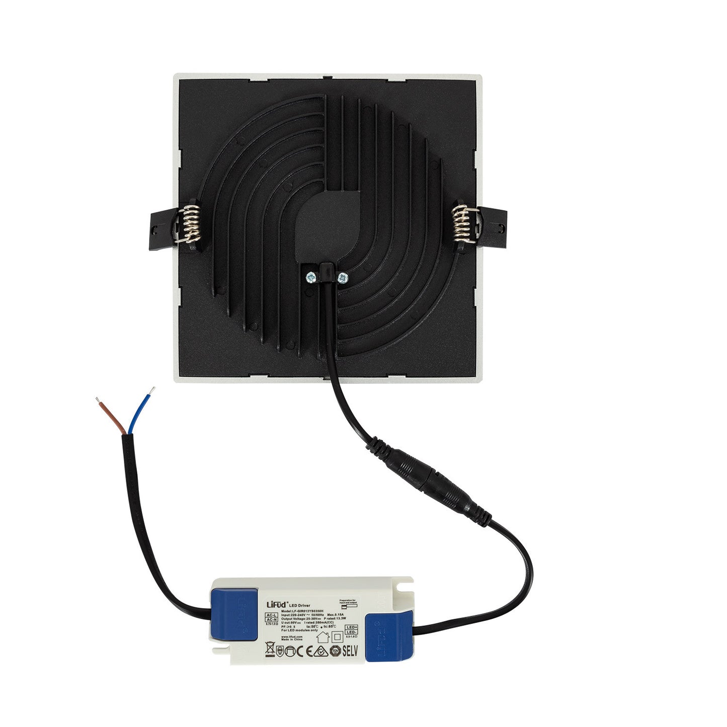 Dalle LED Carrée 16W IP44 Non-Dimmable Installation Encastrée
