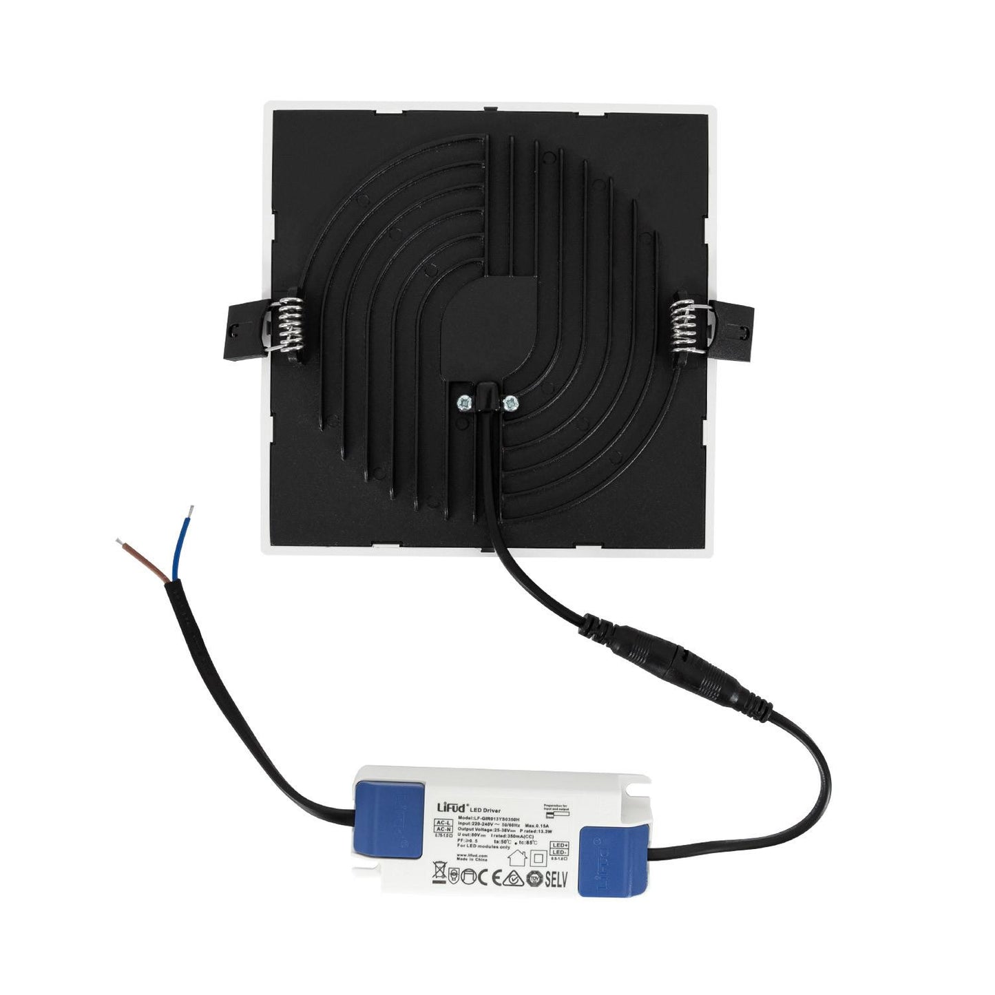 Dalle LED Carrée 16W IP44, Installation Encastrée, 1920 lm