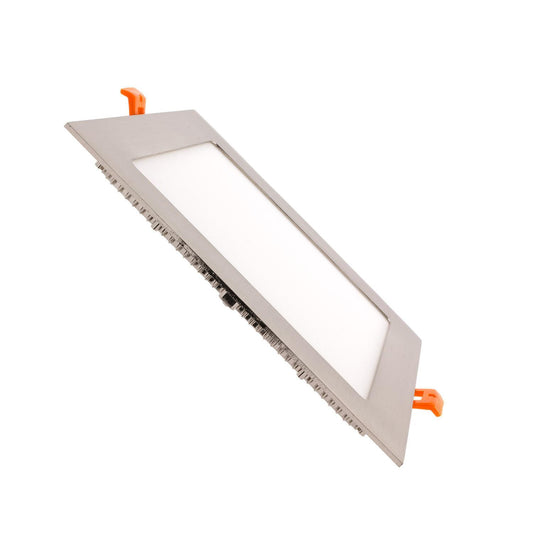 Dalle LED Carrée 18W Encastrée Argentée IP20 IK05