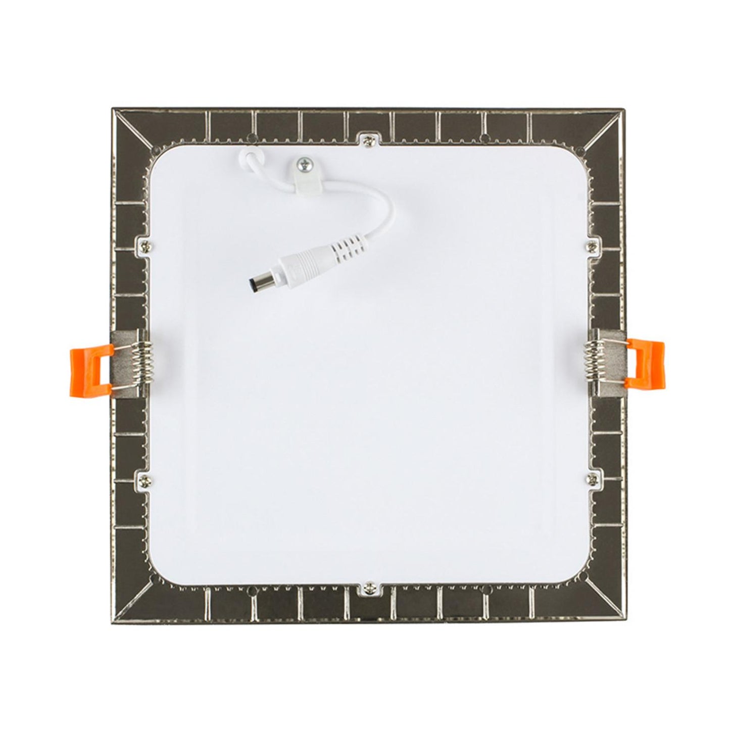 Dalle LED Carrée 18W Encastrée, IP20, 205x205mm, Argentée