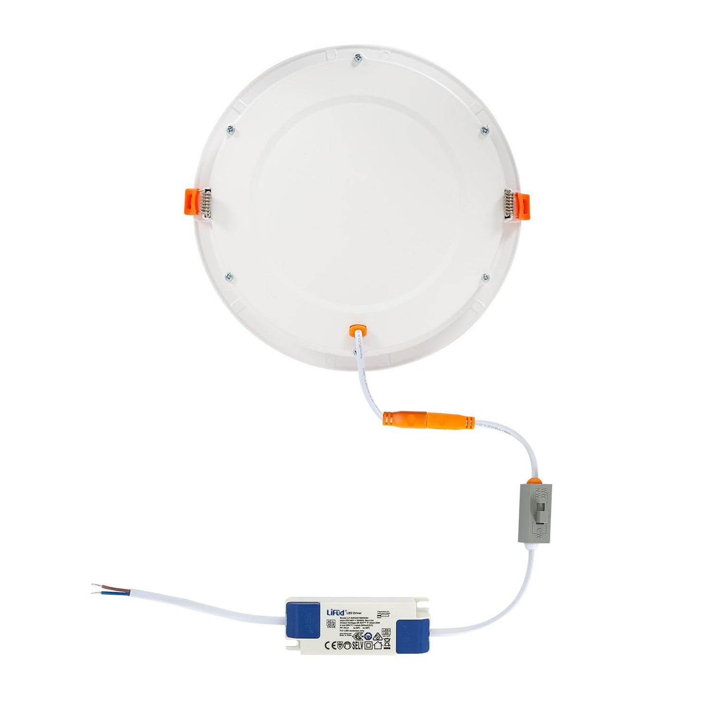 Dalle LED Encastrable 20W Ronde IP40 Non Dimmable pour Intérieur