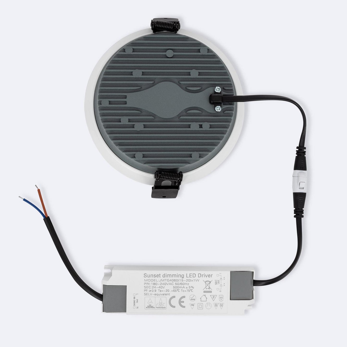 Dalle LED Ronde 24W Dimmable, Coupe Ø 135 mm, IP20