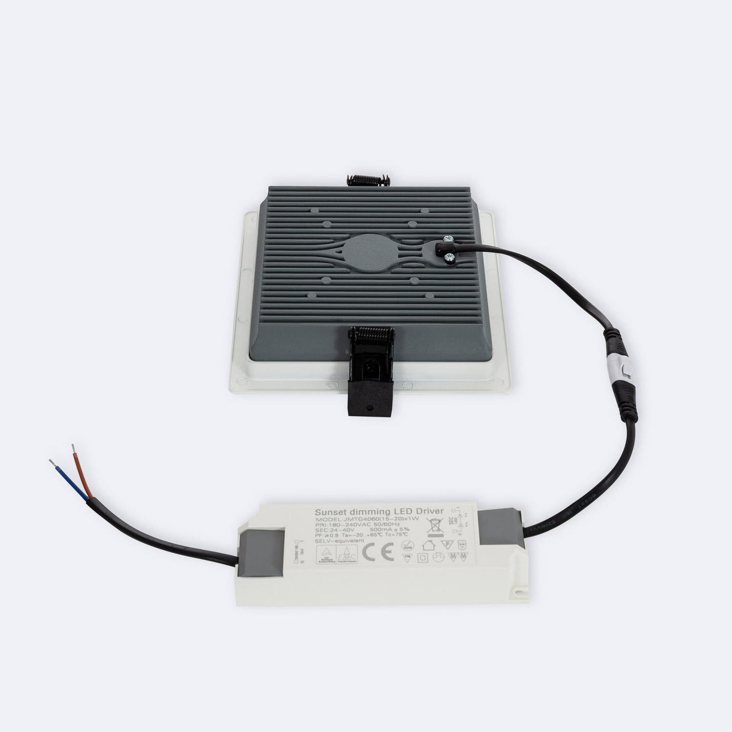 Dalle LED 24W Carrée Encastrable Dimmable IP20 135x135 mm