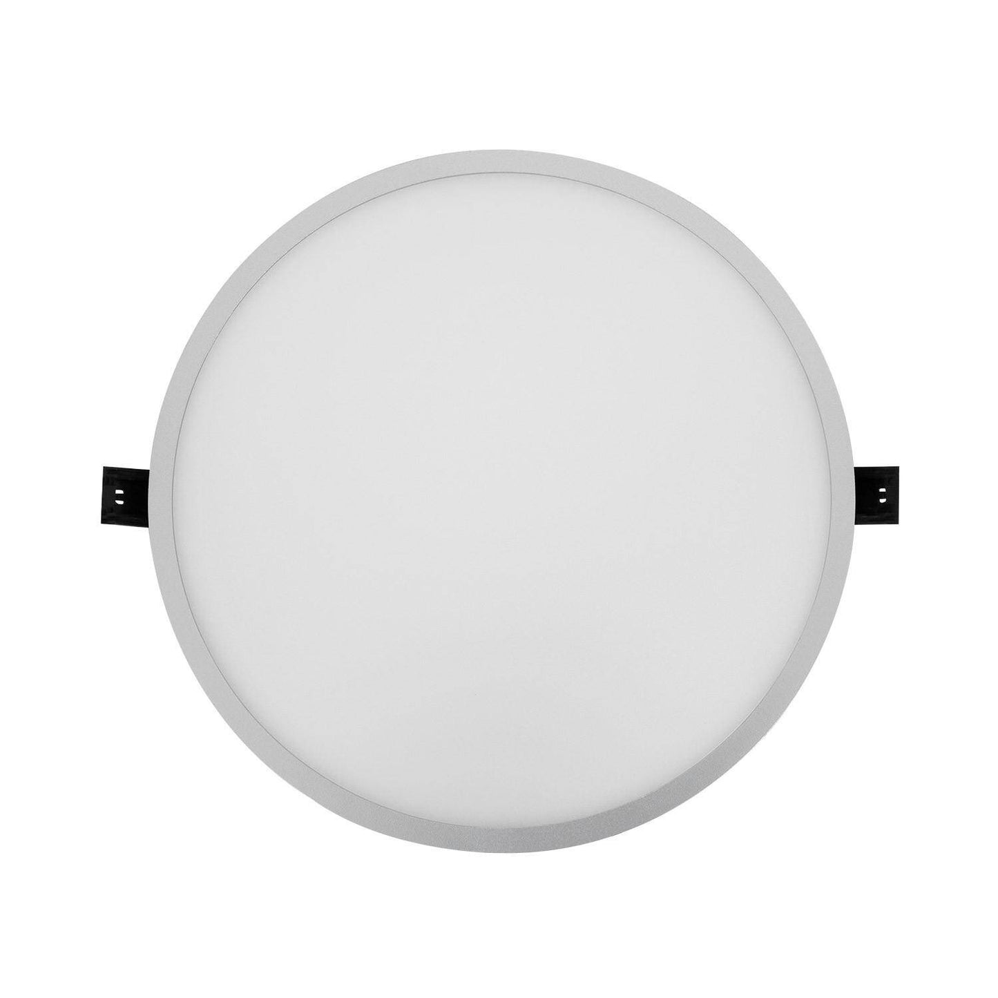Dalle LED Ronde 30W Surface Encastrée, IP40, Ø205mm, UGR 19, Grise