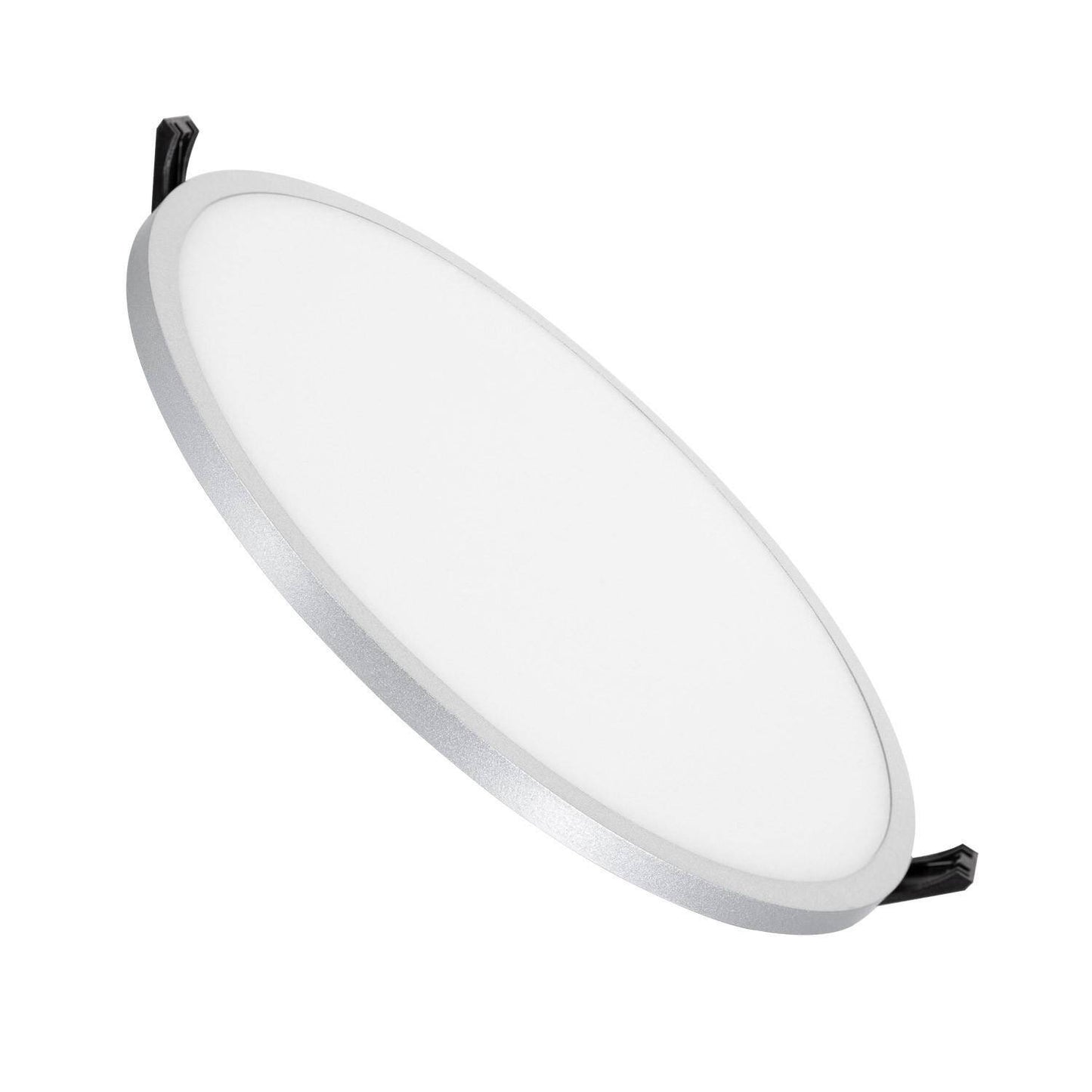 Dalle LED Ronde 30W Surface Encastrée, IP40, Ø205mm, UGR 19, Grise
