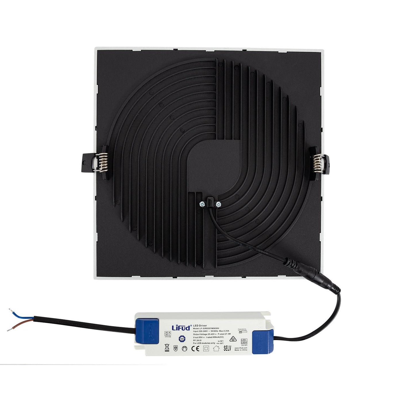 Dalle LED Carrée 30W High Lumen LIFUD, IP44, IK05, Non Dimmable, Encastrée