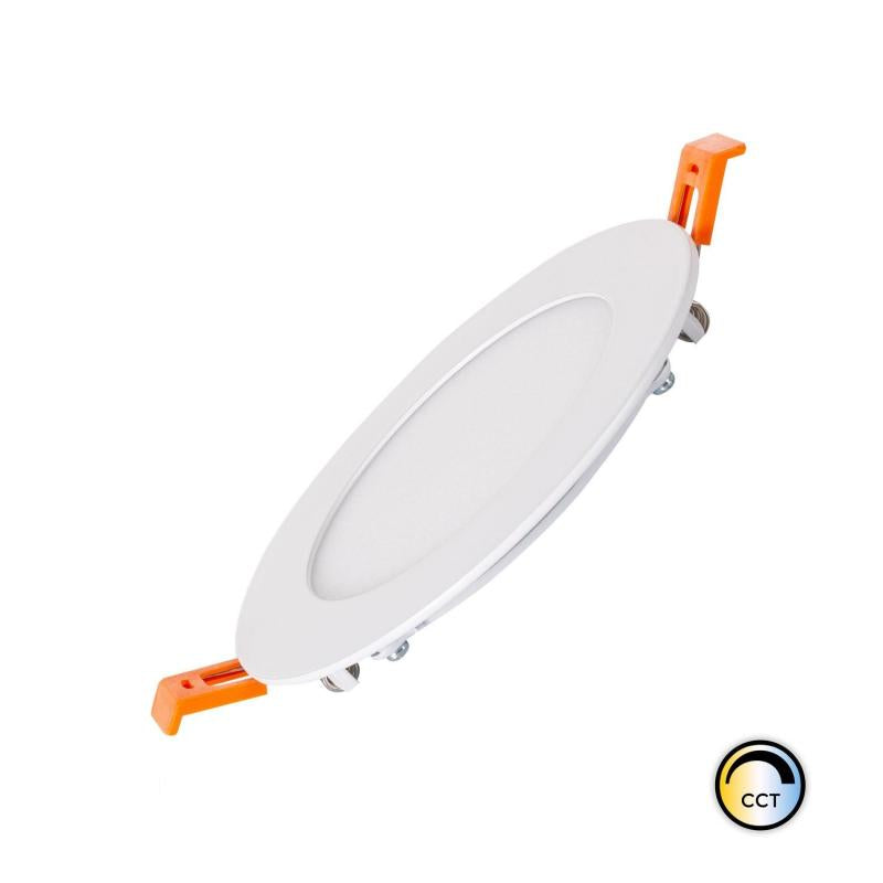 Dalle LED Encastrée 6W Ronde IP20 Dimmable avec Télécommande