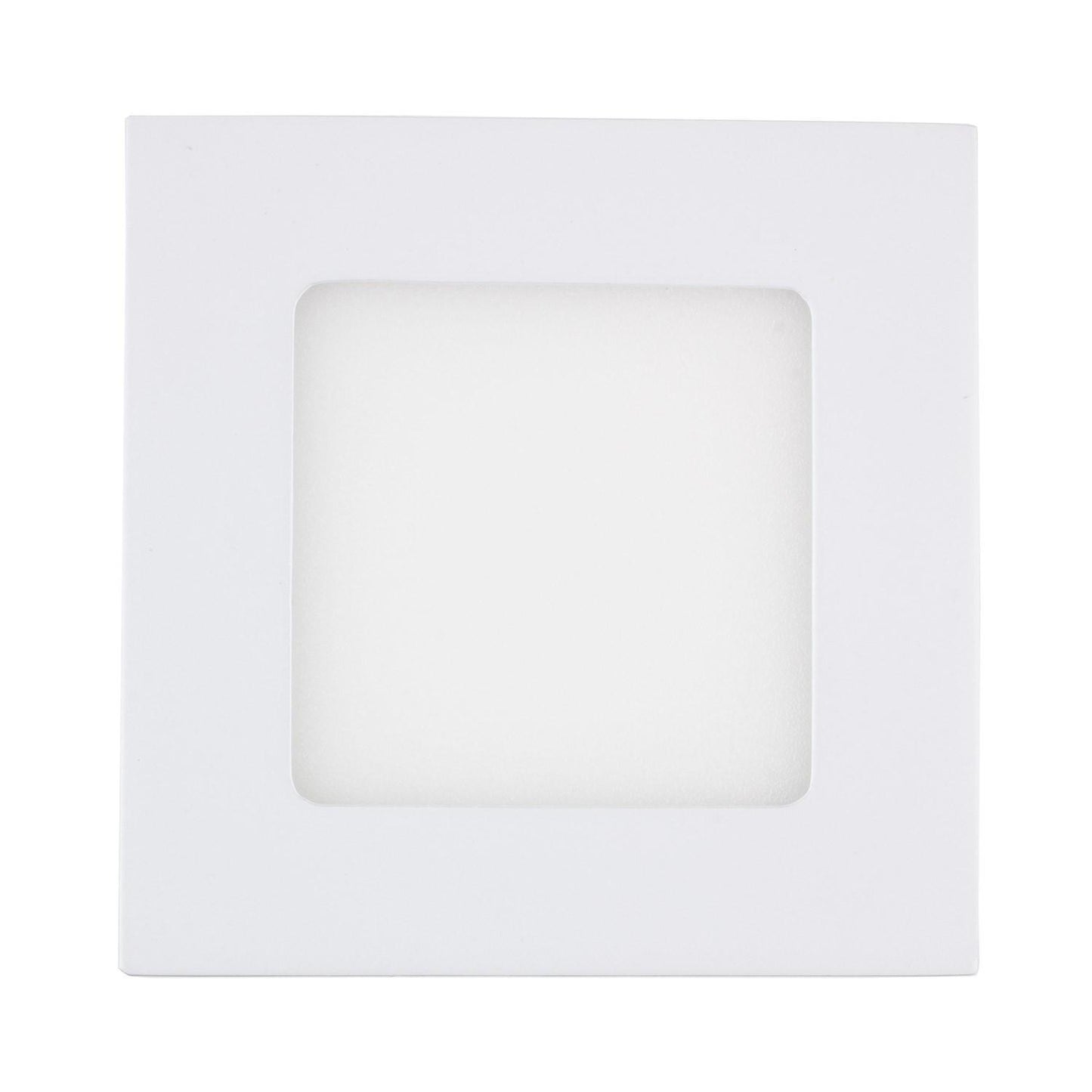 Dalle LED Carrée 6W, Installation Encastrée, IP20, IK05, Non Dimmable