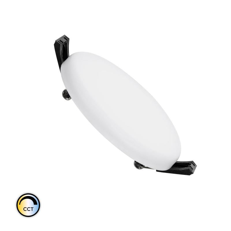 Dalle LED Ronde 8W Surface Slim, Coupe Ø 75mm, IP54, Installation Encastrée
