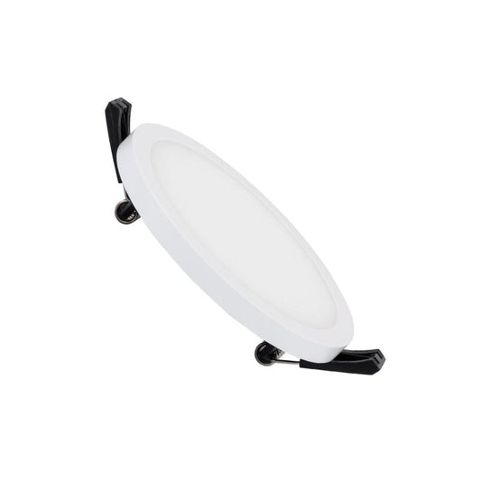 Dalle LED Ronde 8W, Ø 75mm, IP44, Luminosité 960 lm, Installation Encastrée