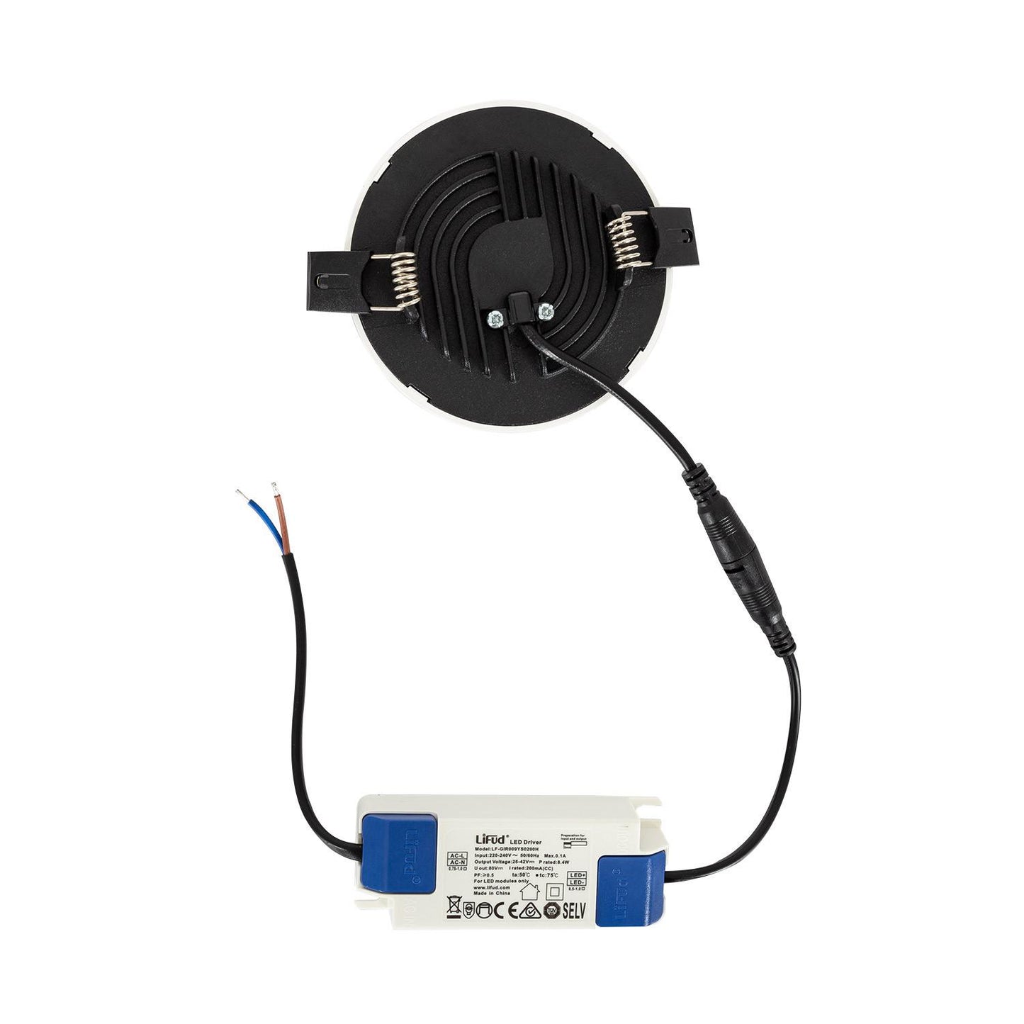 Dalle LED Ronde 8W High Lumen, Ø 75mm, IP44, UGR 19