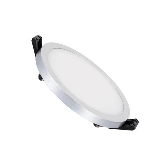 Dalle LED Ronde 8W Surface Grise, Ø75mm, IP40, Non-Dimmable
