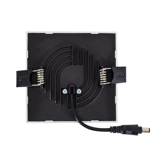 Dalle LED Carrée 8W High Lumen, IP44, UGR 19, Installation Encastrée