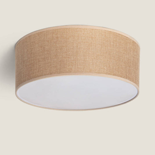 Plafonnier Rond en Tissu 450mm, IP20, 40W, Installation En Saillie