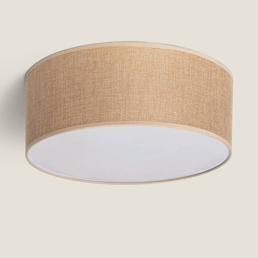 Plafonnier Rond en Tissu 450mm, IP20, 40W, Installation En Saillie