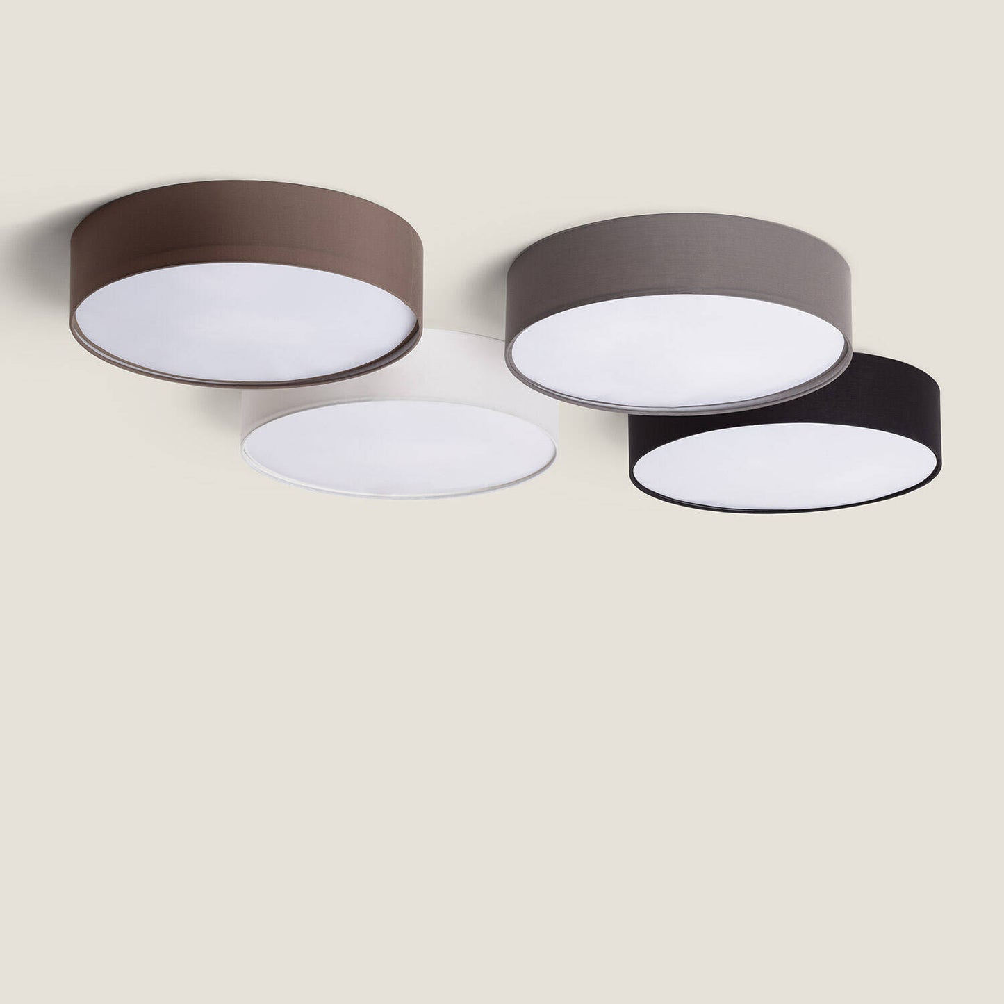 Plafonnier Rond Tissus Ranje Ø500 mm, IP20, 40W