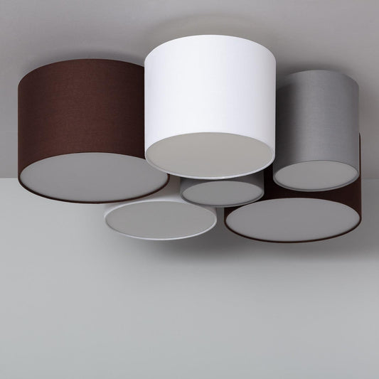 Plafonnier Rond en Tissu 40W IP20 pour Intérieur