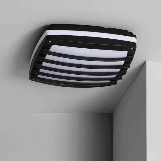 Plafonnier Carré LED 40W 300x300 mm IP54 Aluminium Noir
