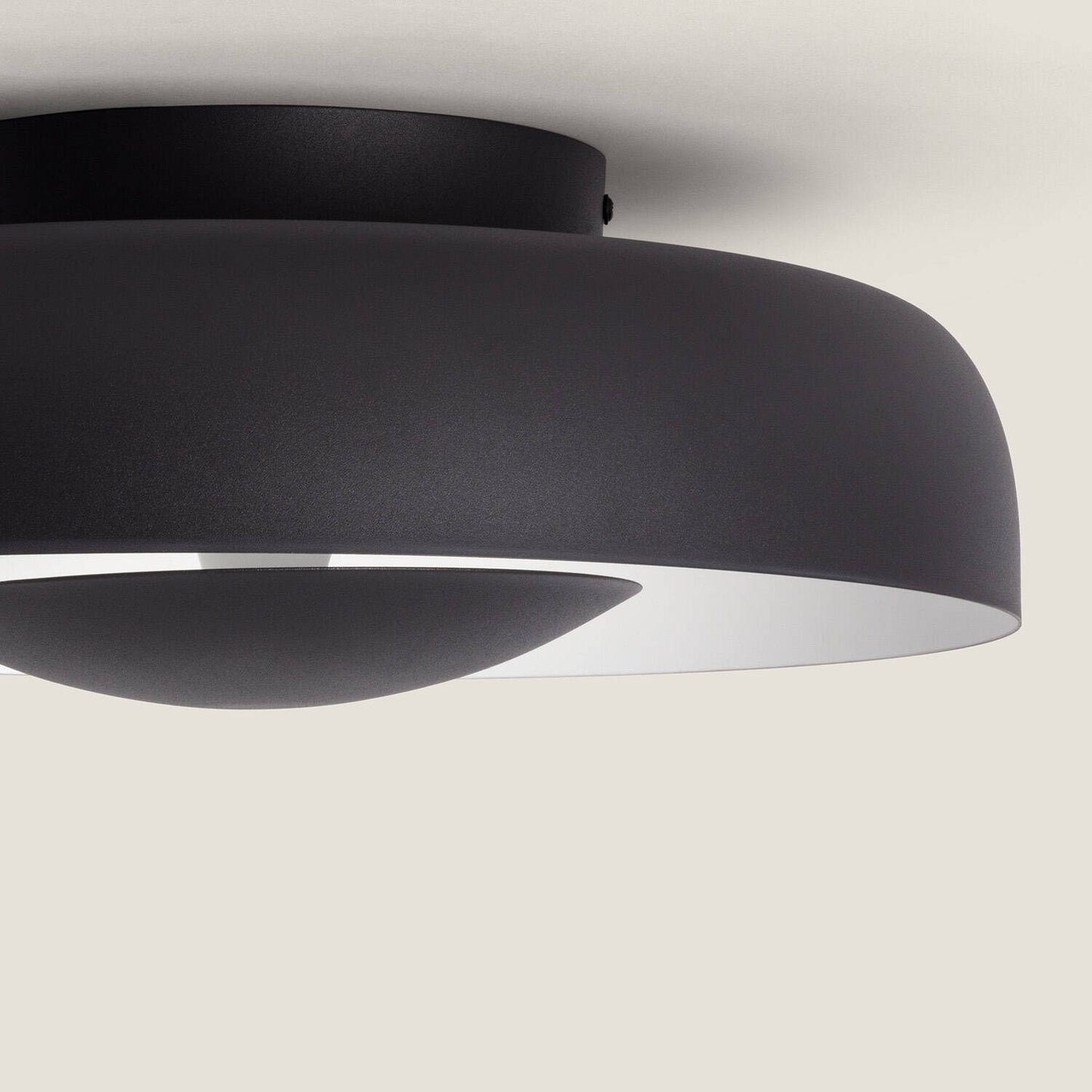 Plafonnier LED 20W Noir IP20 1200lm pour Intérieur