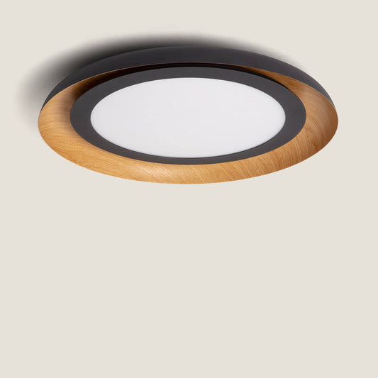 Plafonnier LED 30W Noir Mat IP20 1320lm Installation en Saillie
