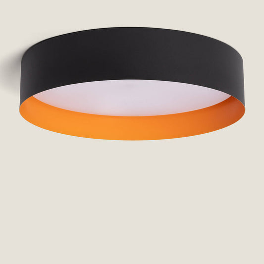 Plafonnier LED 40W IP20 Noir 2000 lm Installation en Saillie