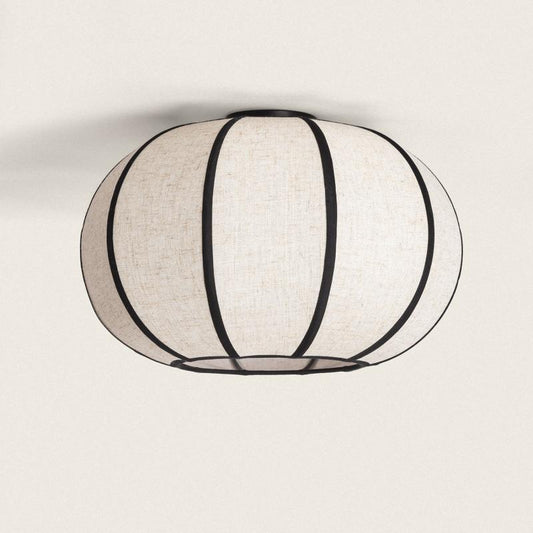 Plafonnier LED Gabriela 40W IP20 en Lin et Métal