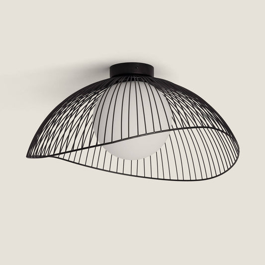 Plafonnier LED Métal et Verre 20W IP20 pour Intérieur