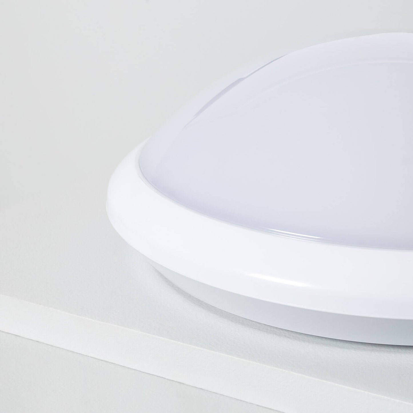 Plafonnier LED Extérieur/Intérieur 60W, IP44, Détecteur Radar, Opale