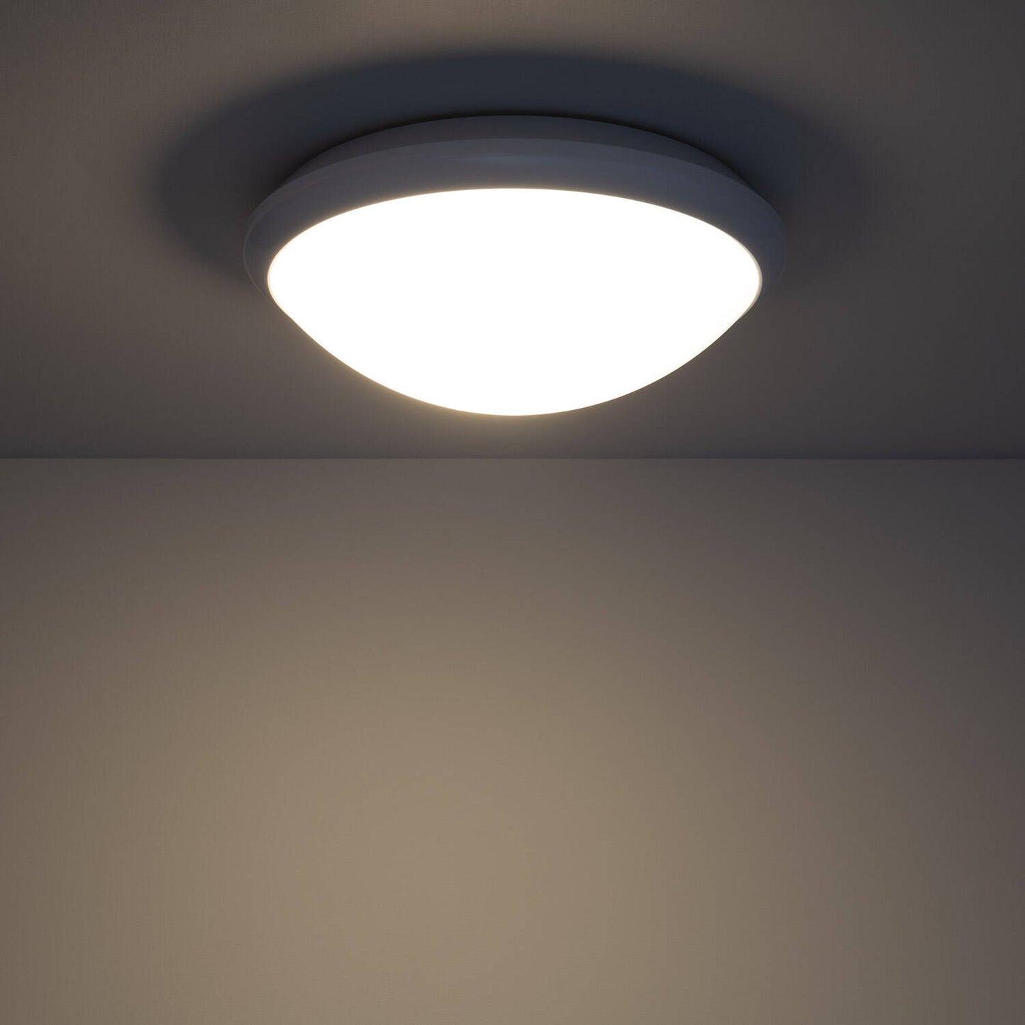 Plafonnier LED Extérieur/Intérieur 60W, IP44, Détecteur Radar, Opale