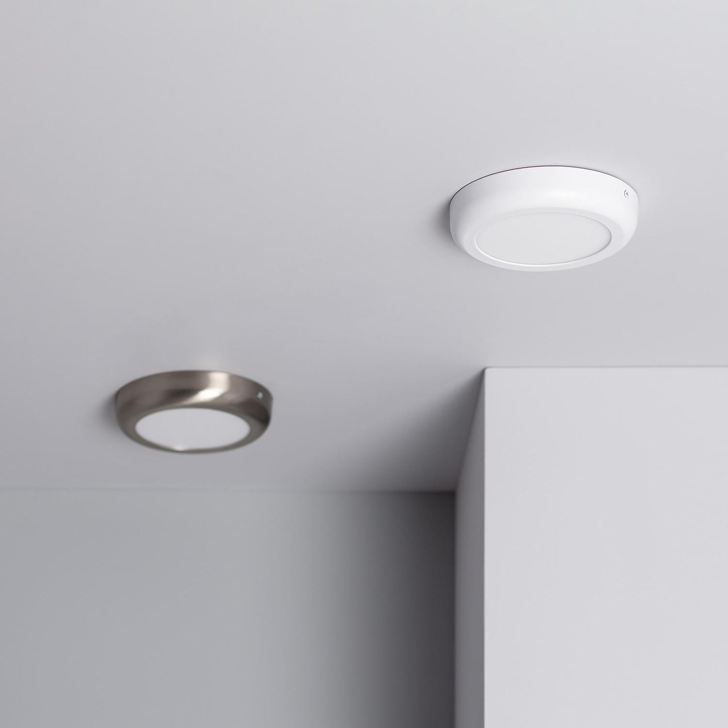 Plafonnier LED Rond 12W Métal Blanc Ø180mm IP20